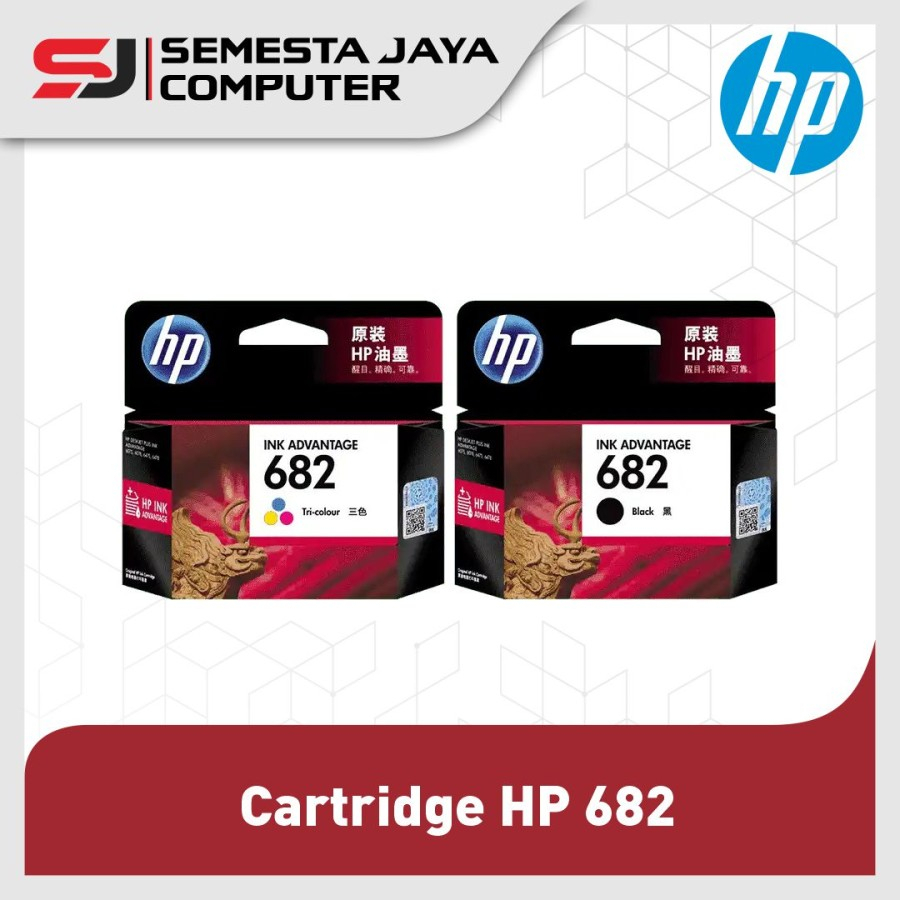 Cartridge HP 682 Black / Color Tinta Original