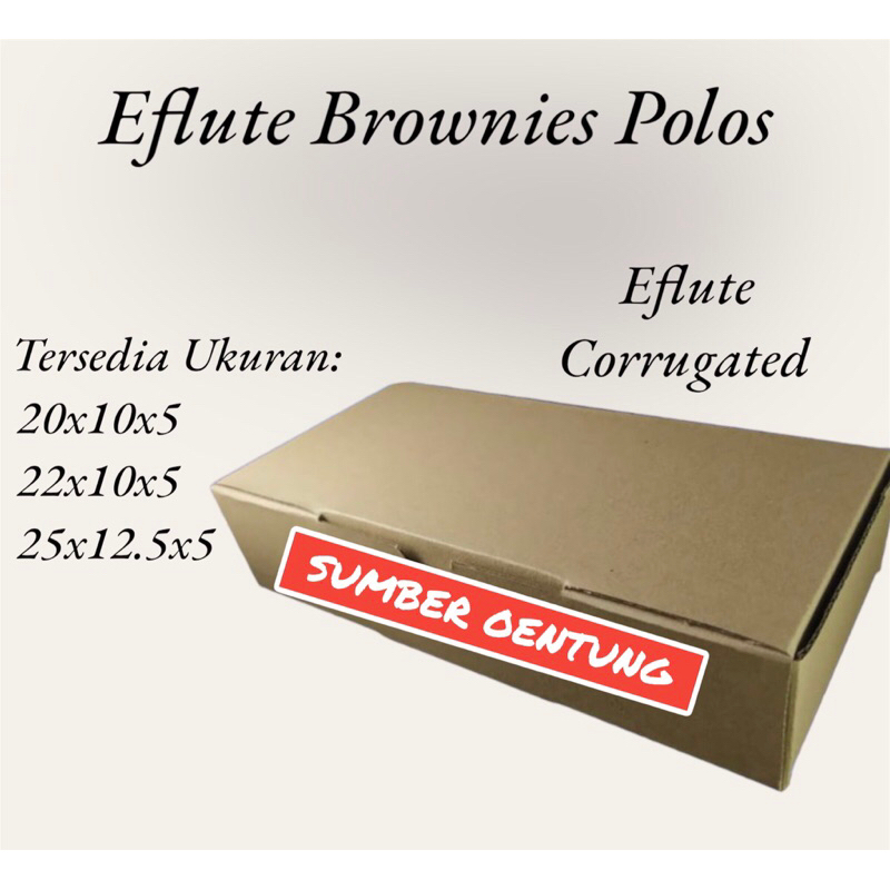 

DUS EFLUTE TEBAL BROWNIES POLOS SOUVENIR KARTON BOX KOTAK HAMPERS KUE