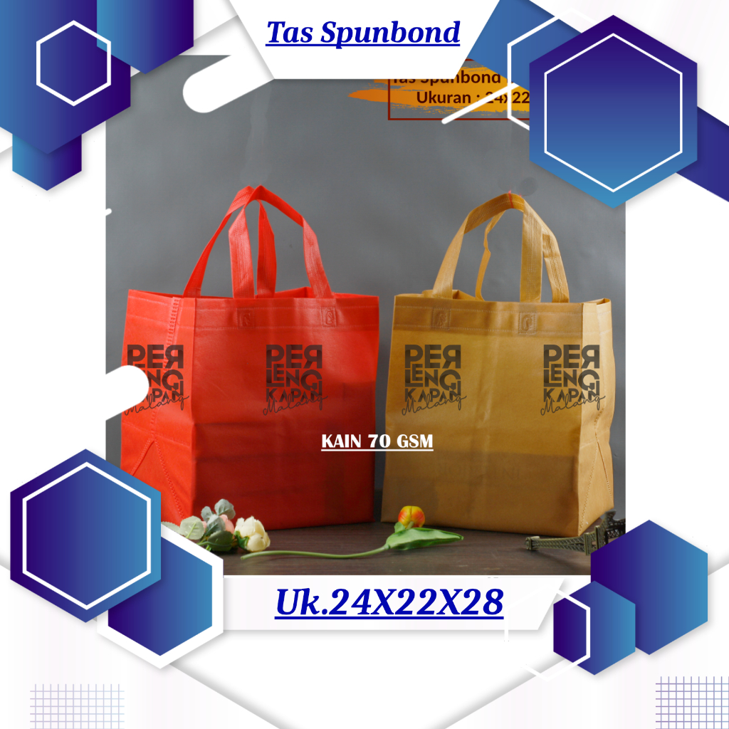 Tas Box Spunbond Goodie Bag AUTOPRESS 24X22X28 Souvenir Promosi Murah