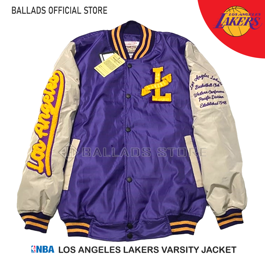 Jaket Varsity Baseball La Los Angeles Lakers TM NBA Original