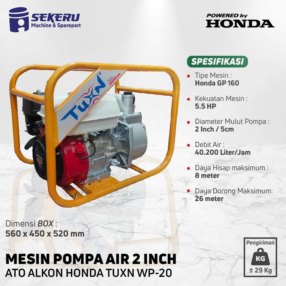 Mesin Pompa Air Ato Alkon Honda Tuxn WP20 (2 inch) GP160