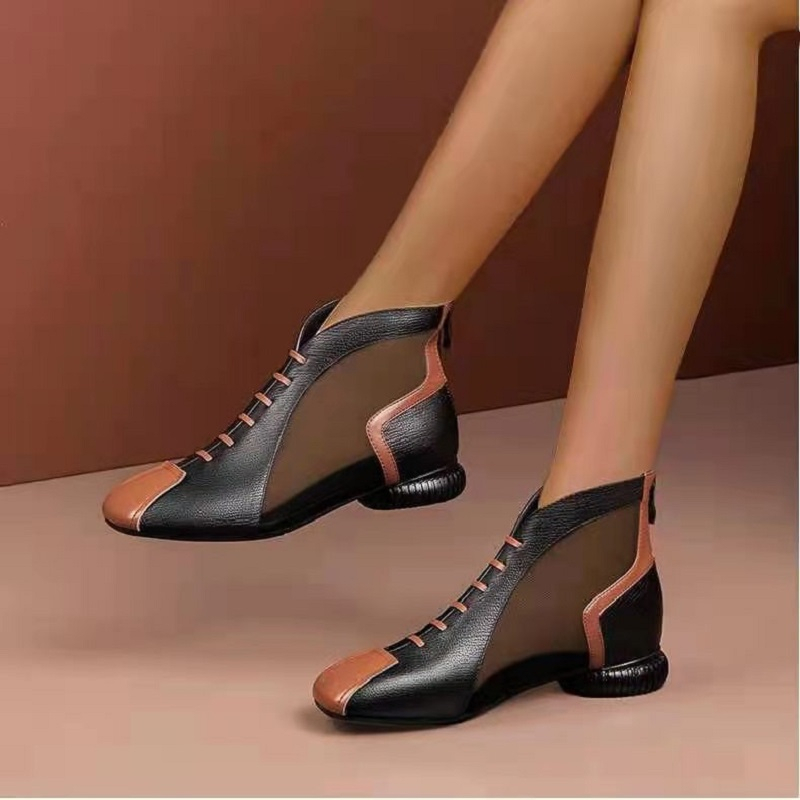 Fashion Mewah Cantik Kulit Original Sepatu Martin Boots Wanita Cewek Hak Tinggi Casual Pesta Kondangan Kuliah Santai Formal Lentur Nyaman 285