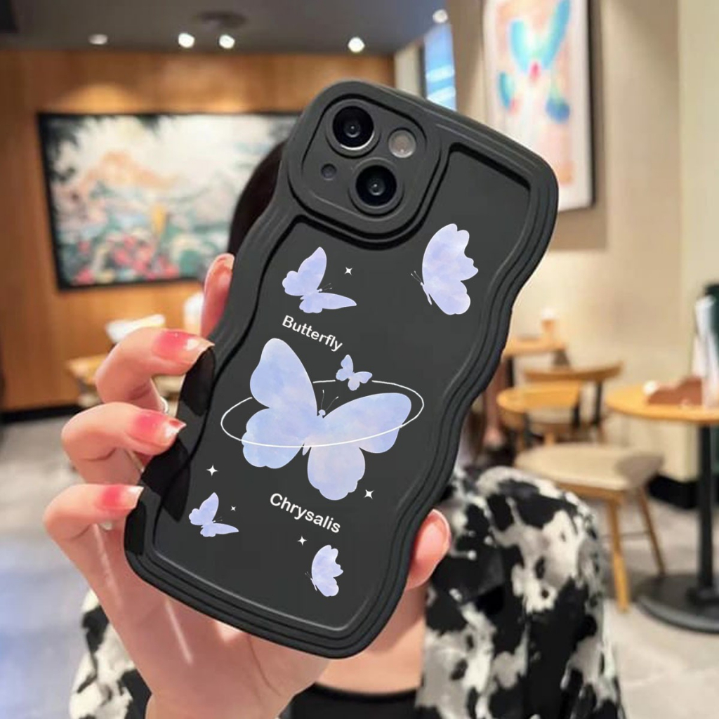 (GLH-02) Case Gelombang Motif  For All Type Smartphone - OPPO VIVO INFINIX XIAOMI REALME IPHONE  Wav