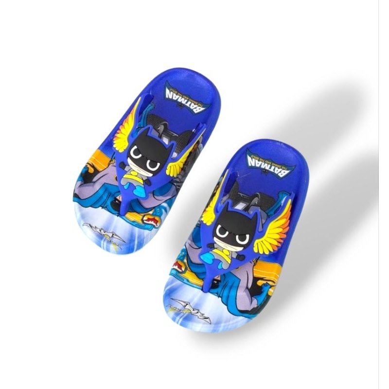 Sandal Anak Bat Man Sandal jepit anak laki laki karakter Kekinian Sandal Jepit Anak Cowok Terbaru Sandal jepit karet Nyaman