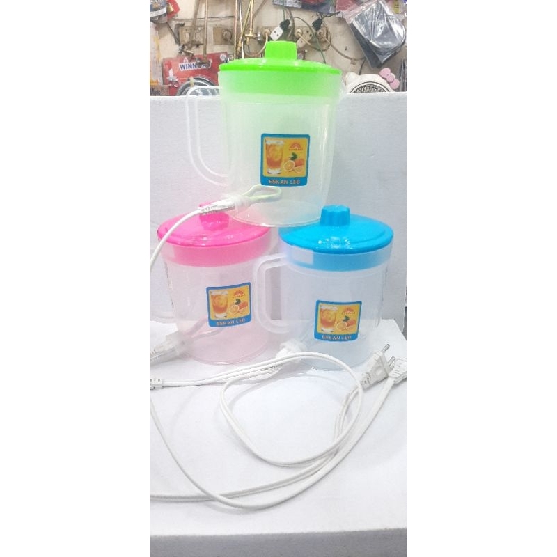 teko listrik pemanas air/teko listrik plastik/ mug listrik plastik