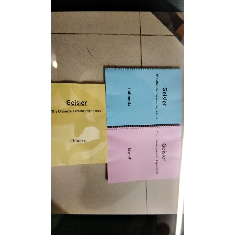 Song Book GEISLER | Song Book Karaoke Geisler | Buku Lagu Karaoke Geisler