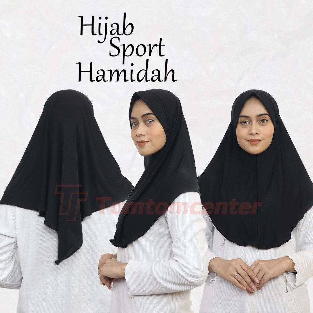 Jilbab Kerudung Instan Hijab Instant Menutup Dada Krudung Bergo Hamidah Jumbo Bahan Jersey Polos Rapi Lembut Adem Warna Warni