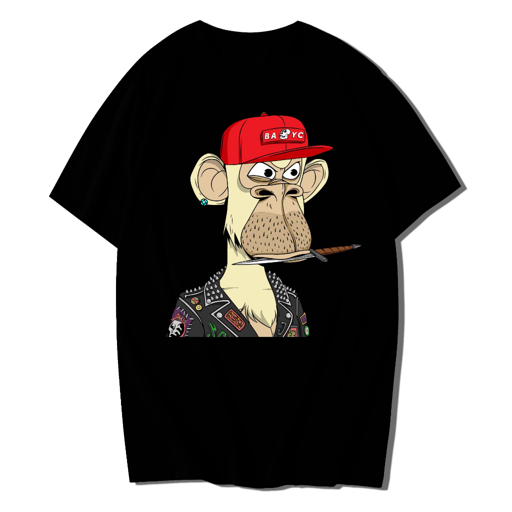 Oblong T-shirt nft BAYC / Kaos Nft APE020 Cotton