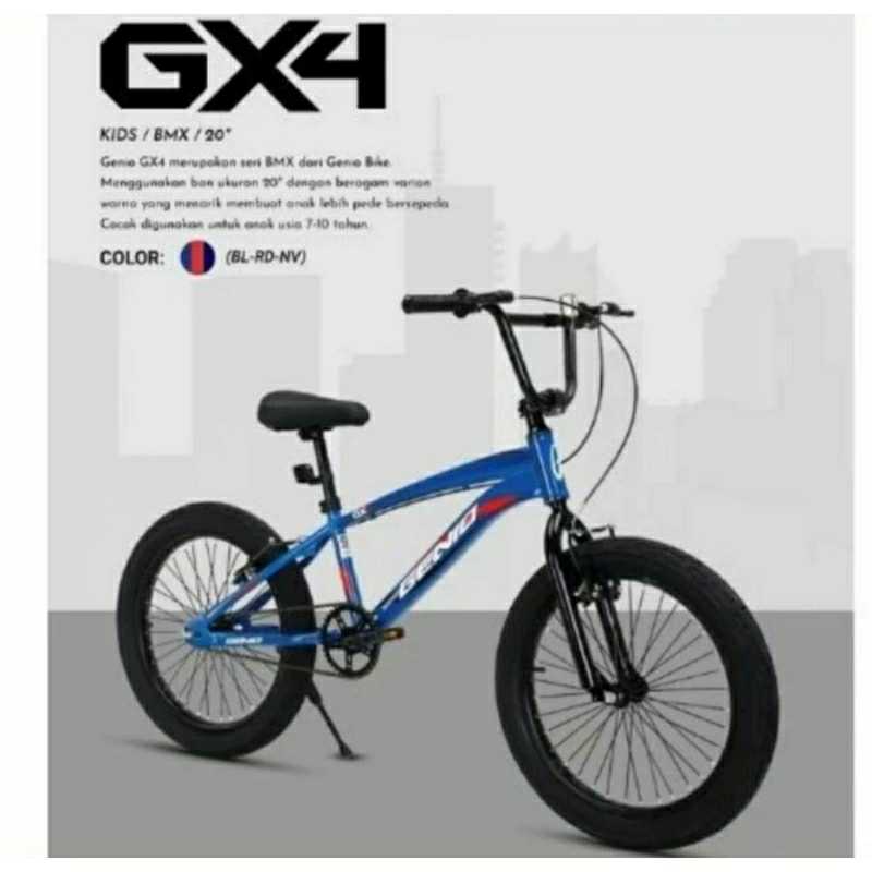Sepeda anak laki BMX GENIO GX 04 ukuran 20 inch
