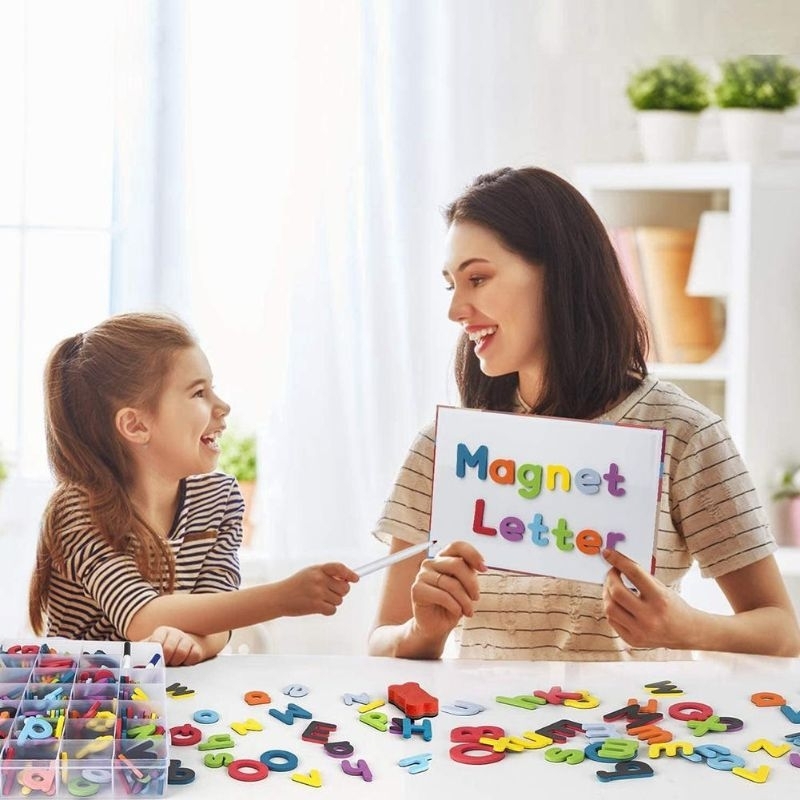 MONTESSORI MAGNET LETTER HURUF &amp; ANGKA MAGNET