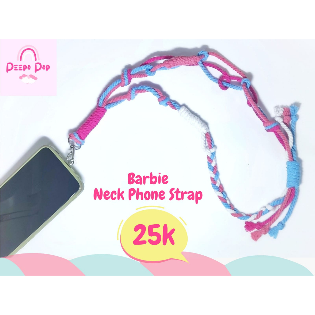 Tali HP Lanyard Gantungan Strap Phone Leher Neck Strap Phone Holder Gratis Pengait Konektor Handphon