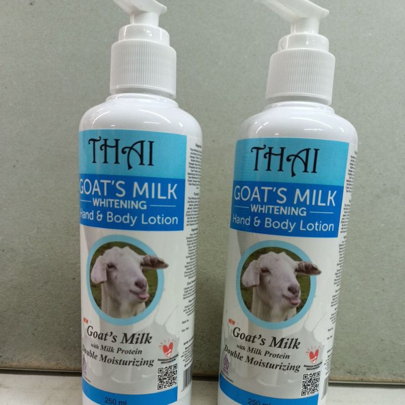 Whitening Thai Hand and Body Lotion Gots Milk 250 ml Double Moisturizing