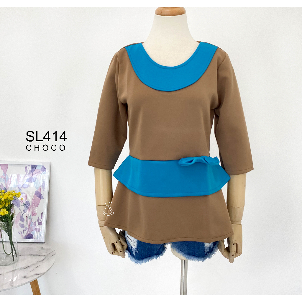 SEOLA - SL414 - Atasan Wedges Casual