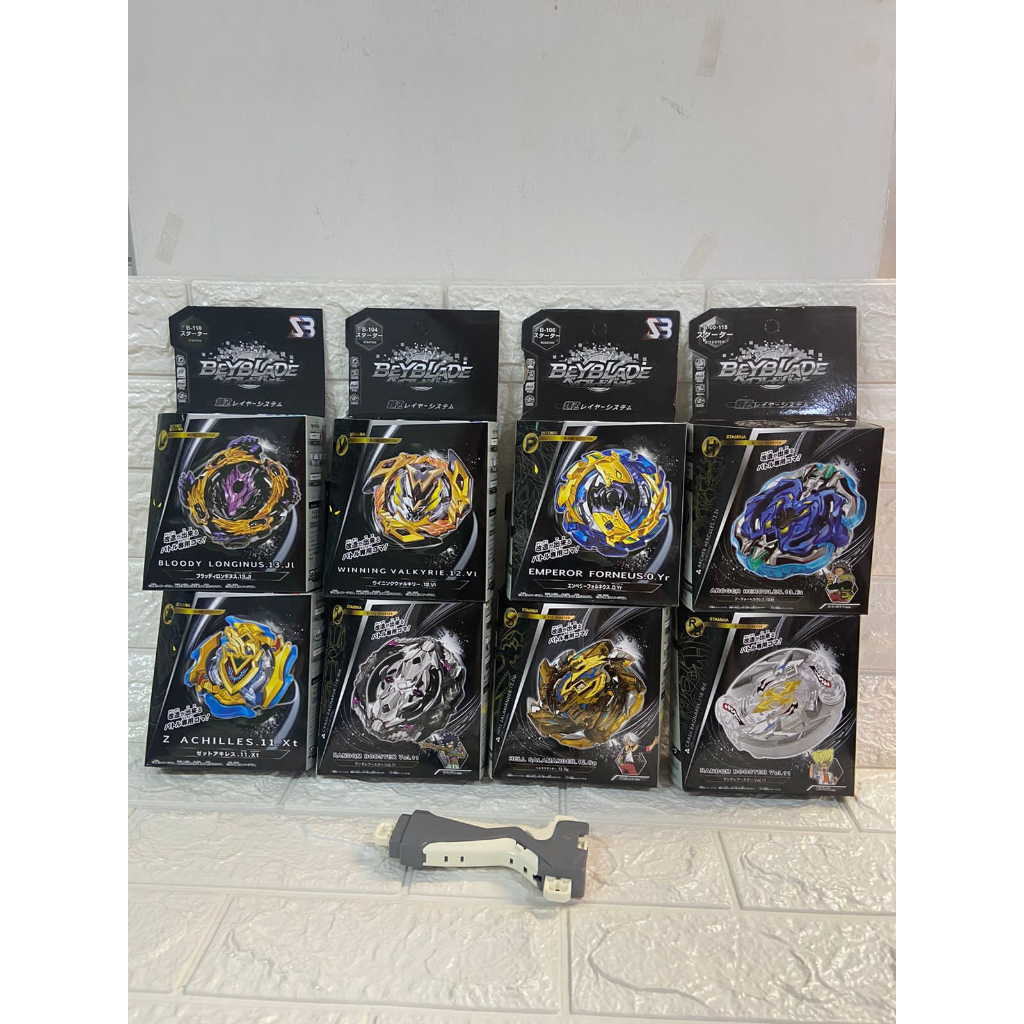 Mainan Gangsing Beyblade Burst Api dengan Tarikan