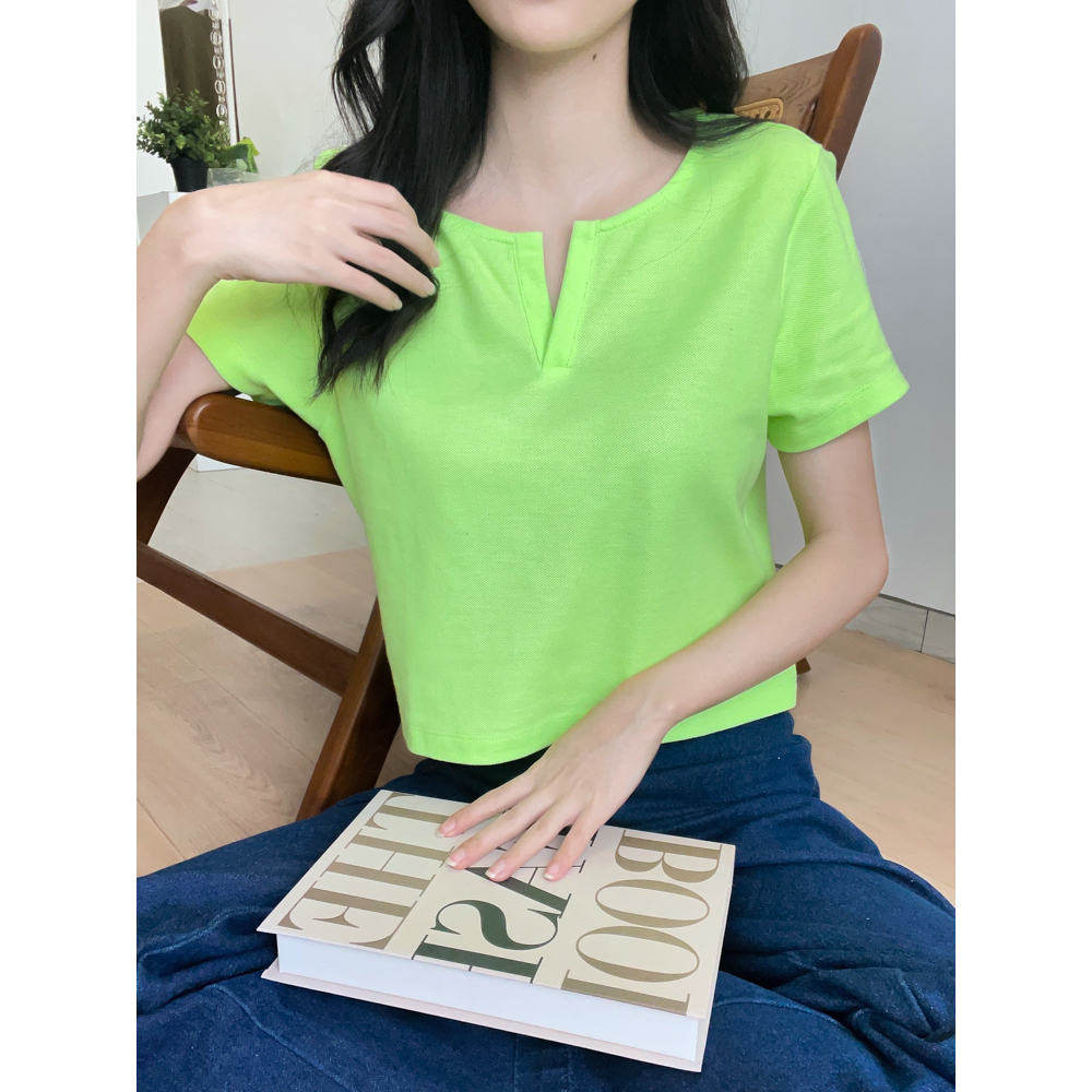 Kadaka T-0410 Crop Top Wanita Tshirt Comfy