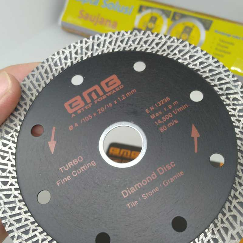 PROMO !!! mata grinda potong kramik granit 4&quot; inch BMB diamond wheel turbo 105MM-TURBO