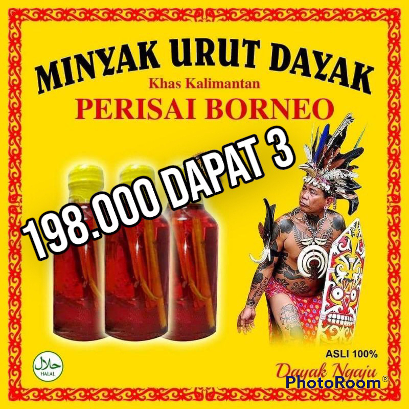 minyak ibu ida dayak minyak dayak minyak dayak perisai borneo minyak urut dayak asli
