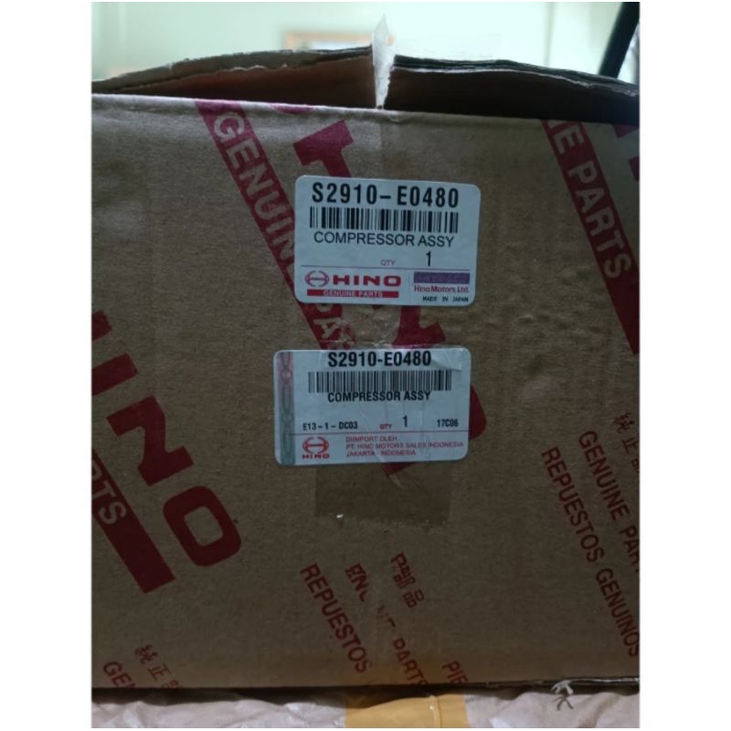 kompresor compresor ac Hino fm260 JD double piston