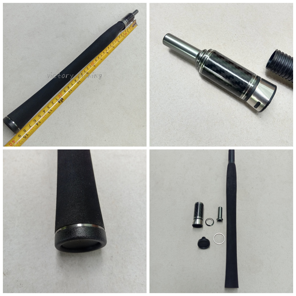 Gagang Joran Busa Eva Mahkota Motip Carbon  Reel Seat Putar Non Fuji Termurah Terbaru Pahul Keren