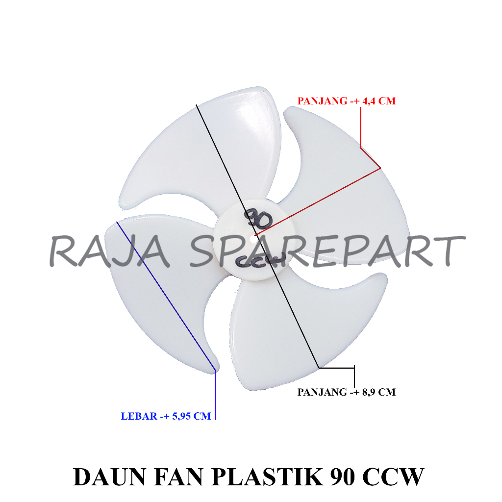 Fan Blade Motor Fan Kulkas / Baling Motor Fan Kulkas 90MM CCW