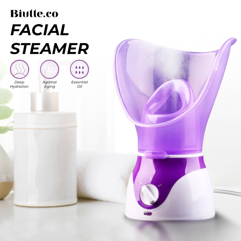 Biutte.co Air Humidifier Facial Steamer SPA Perawatan Wajah - 618 - Purple