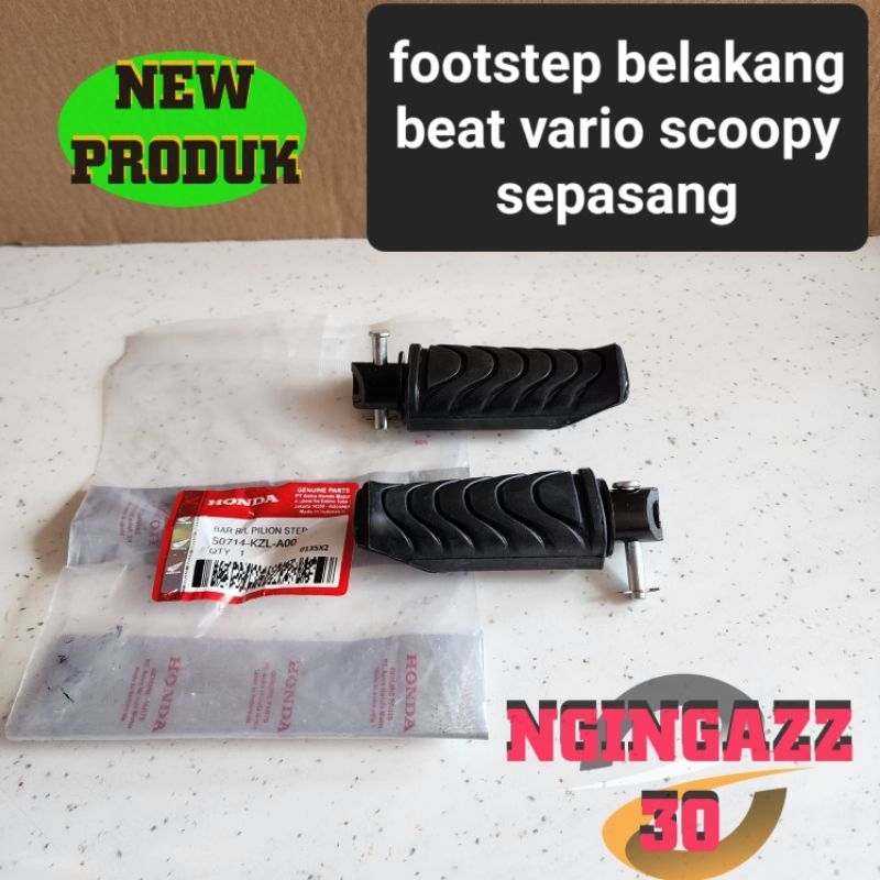 footstep step pijakan kaki belakang honda beat fi vario scoopy spacy revo