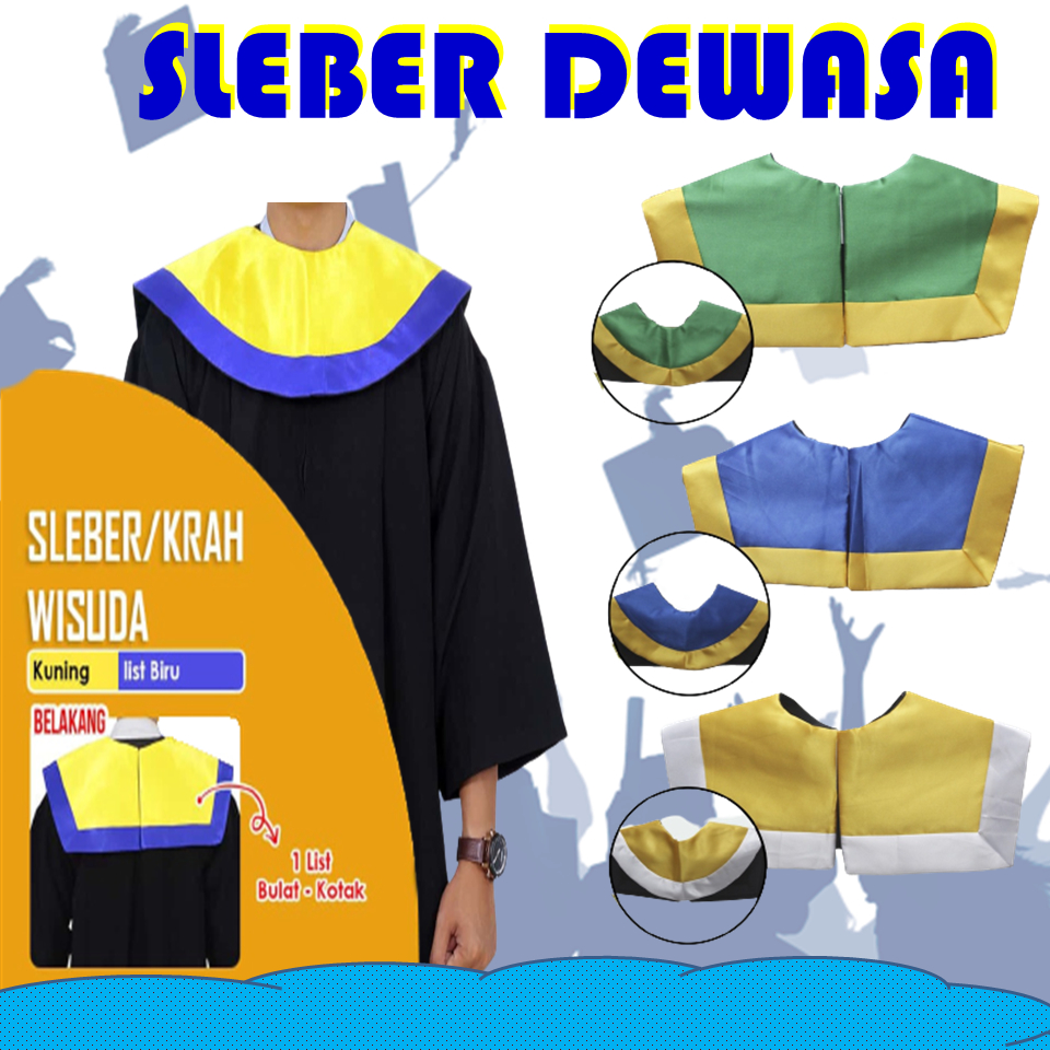SLEBER WISUDA , KERAH WISUDA , ATRIBUT WISUDA, SLABER TOGA WISUDA