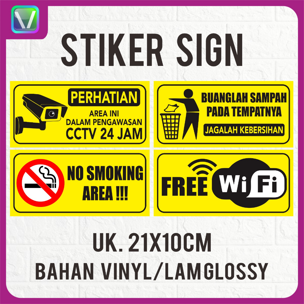 

STIKER SIGN Dilarang Merokok