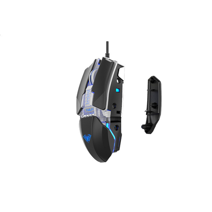 Mouse Optical Aula H-508 Magnetic Macro Rgb 4Color Wired 6400Dpi- H508