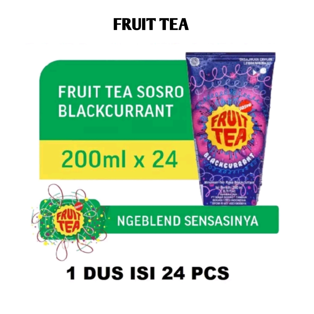

FRUIT TEA SOSRO BLACKCURRANT GENGGAM 200 ml ( HARGA 1 DUS ISI 24pcs )