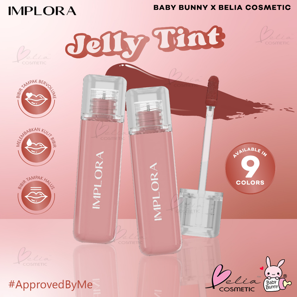 ❤ BELIA ❤ IMPLORA Jelly Tint | Lip Tint Glossy | BPOM