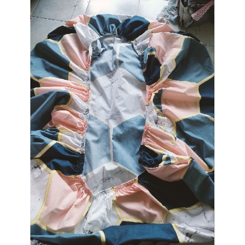 sprei full karet keliling ukuran 180x200x30 & 160x200x30 set 2 sarung bantal dan sargul