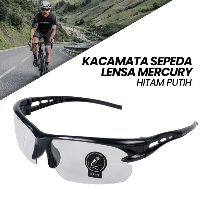 KACA MATA SEPEDA LENSA MERCURY