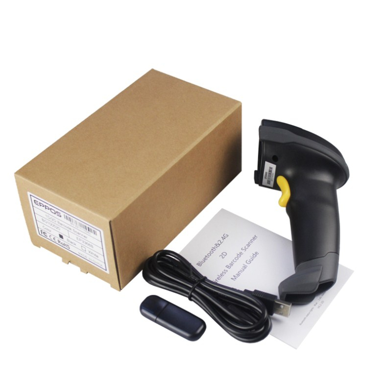 Barcode Scanner 1D/2D EPPOS EP3368B - Bluetooth Wireless