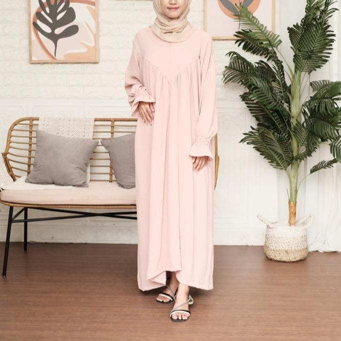 VS - RUMANIYA DRESS WANITA CRINCLE AIRFLOW / GAMIS WANITA MUSLIMAH