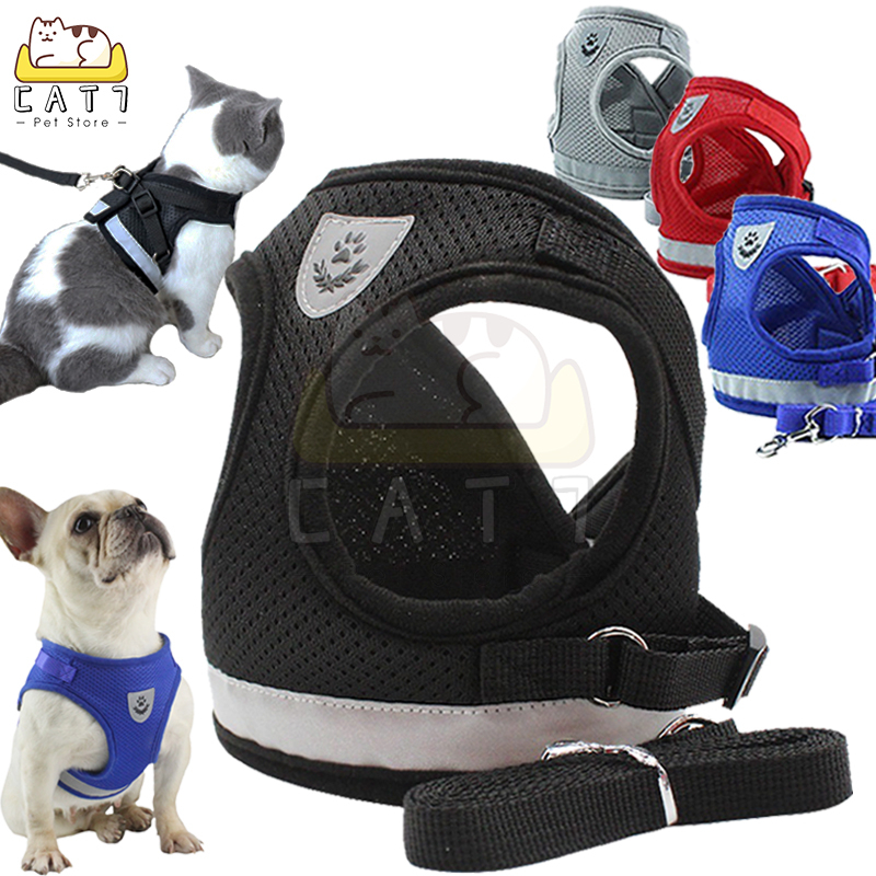 ROMPI HARNESS + TALI TUNTUN ROMPI KUCING ANJING MURAH TALI TUNTUN MURAH CAT DOG LEASH