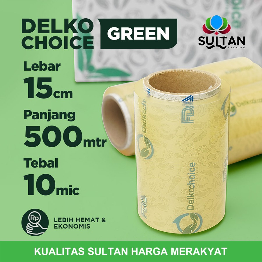 Plastik Cling wrap Hijau 15cm x 500meter FOOD GRADE Wrapping