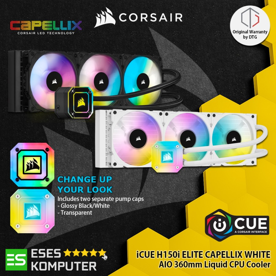 Corsair iCUE H150i Elite Capellix Liquid Water Cooling