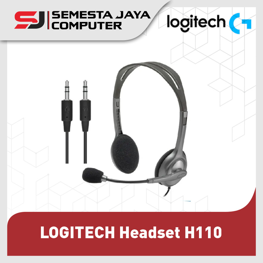 LOGITECH H110 Stereo Headset 2 Jack