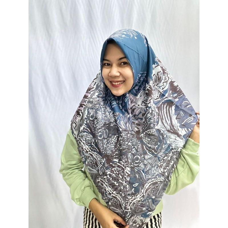 Hijab Voal Segiempat Motif || Parsha series