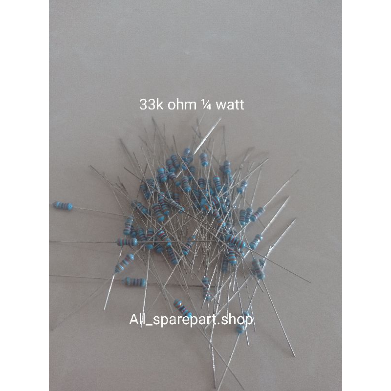 Resistor 33k ohm 1/4watt 10pcs