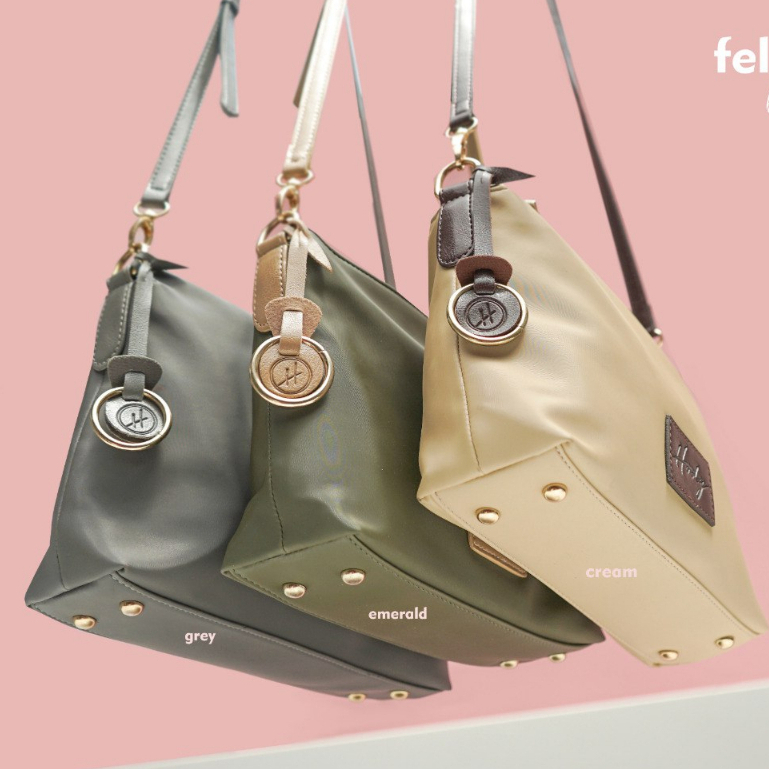 Tas Wanita Selempang Kekinian HODY Felly Bag Sling Bag Premium Waterproof MOCCA Moka