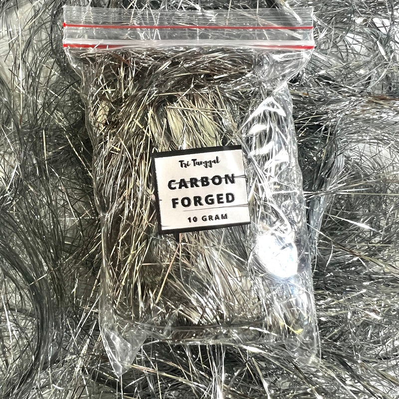 Serat Carbon Forged Isi 10gr Warna Silver  Perak Warni Campuran Chopped Serat Premium Metalik Karbon