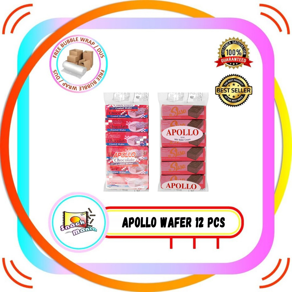 

Apollo Milk - Chocolate Wafer Cream Susu - Coklat 12 Pcs