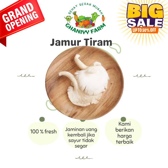 

Jamur Tiram 200Gram