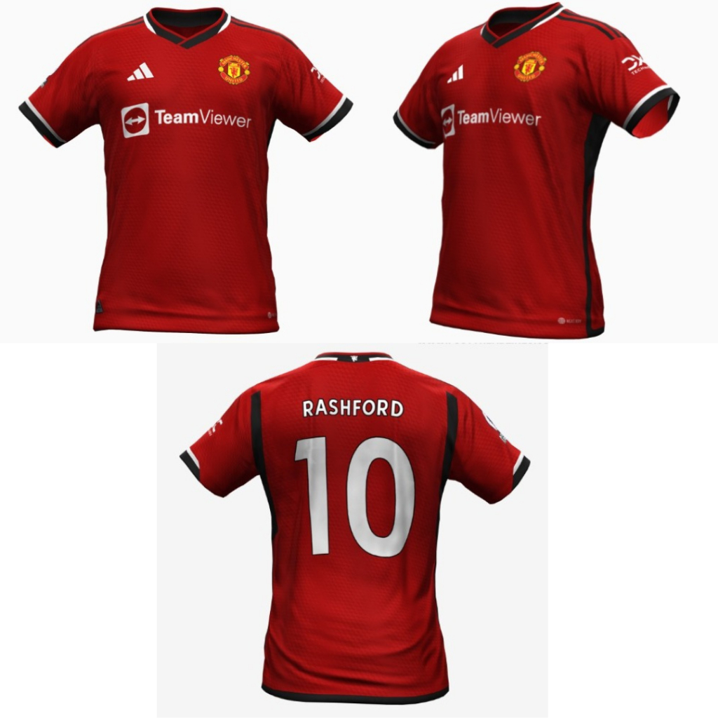 Baju jersey dewasa MU home rashford kaos bola pria Go sepak bola