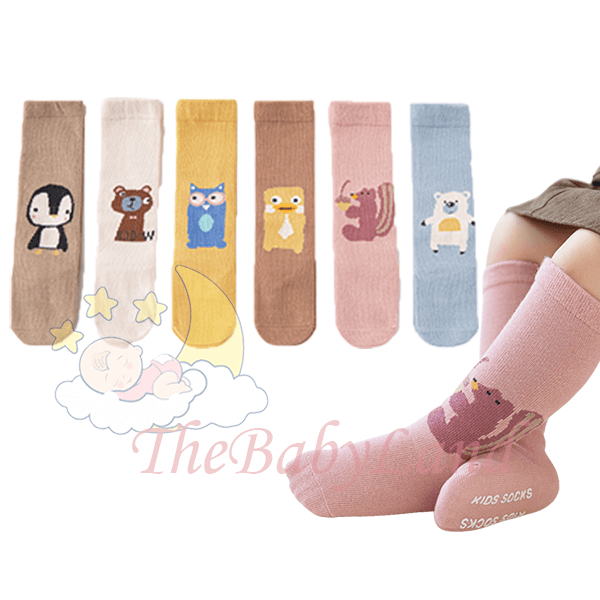 [1KG 32PCS] Babyland Kaos Kaki Anak Balita Bayi Motif Karakter Hewan Kaos Kaki Anak Bayi Motif Cute Animals