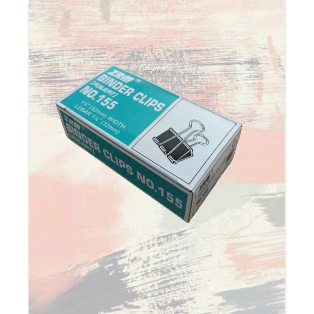

Binderclip no 155/ Binderclip Hitam kecil/ Klip Kertas Hitam