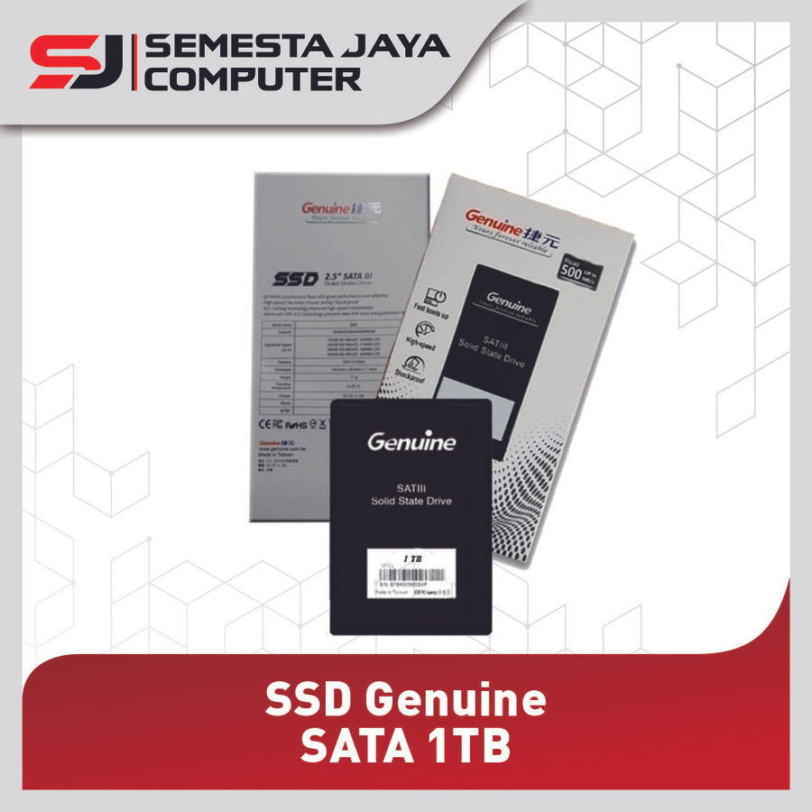 SSD Genuine 1TB Sata III 2.5&quot; Garansi 3 Tahun