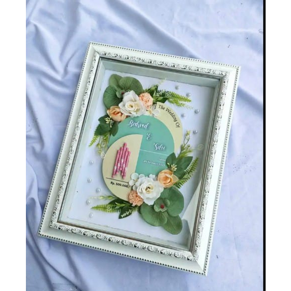 BINGKAI MAHAR PERNIKAHAN MAS KAWIN MOTIF 20x30 || NURMA GALERY